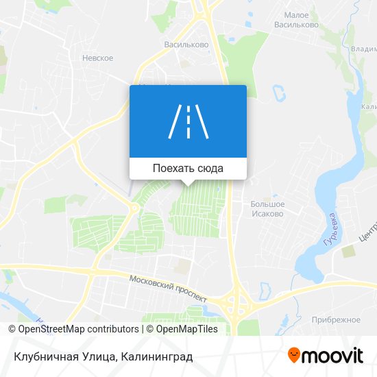 Карта Клубничная Улица