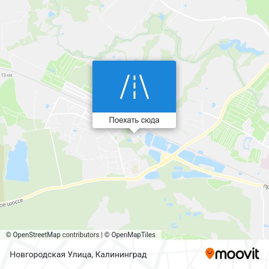 Карта Новгородская Улица