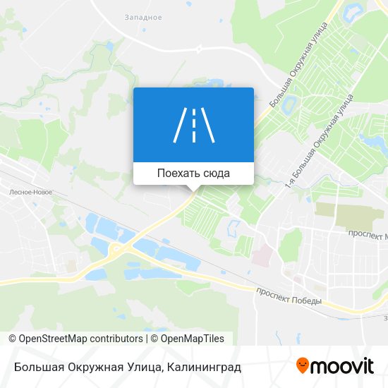 Карта Большая Окружная Улица