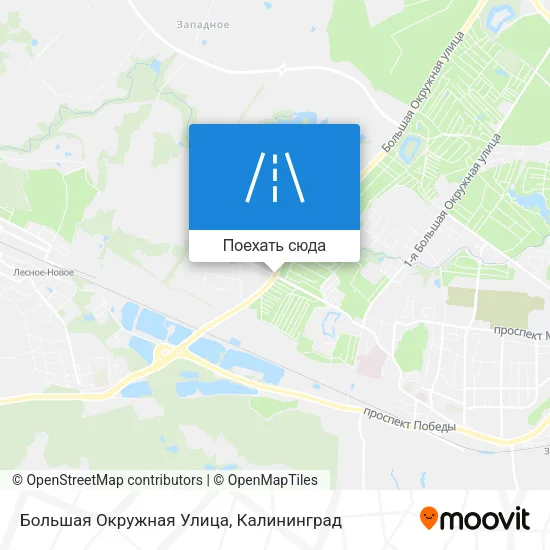 Карта Большая Окружная Улица