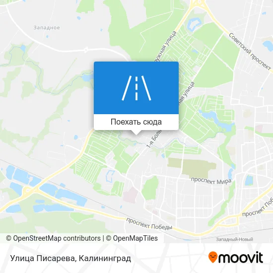 Карта Улица Писарева