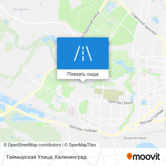 Карта Таймырская Улица