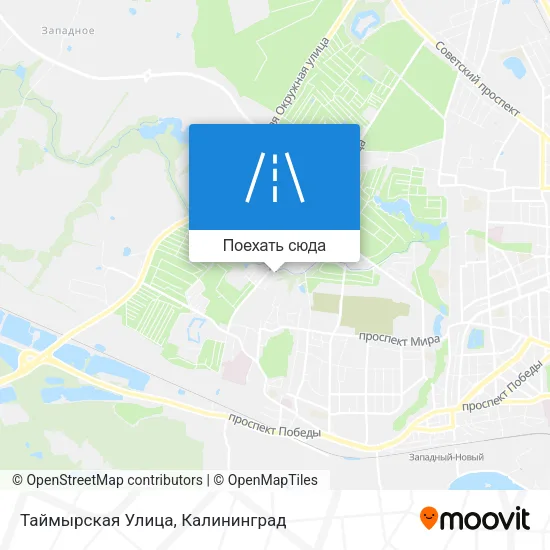 Карта Таймырская Улица