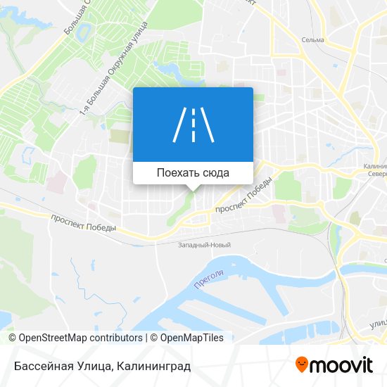 Карта Бассейная Улица