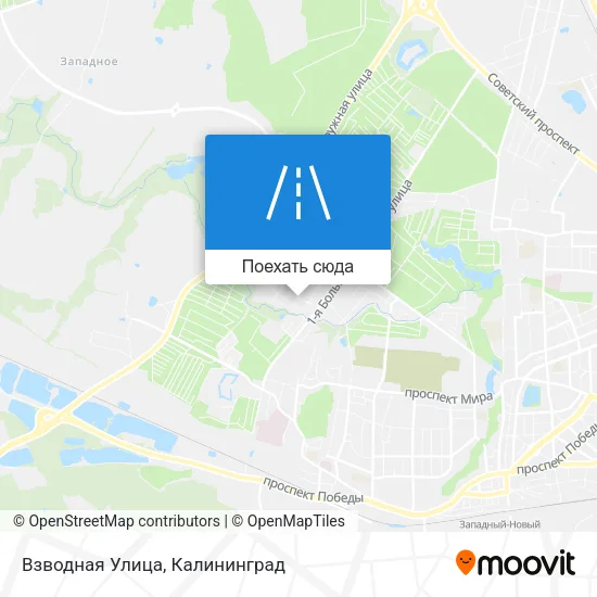 Карта Взводная Улица