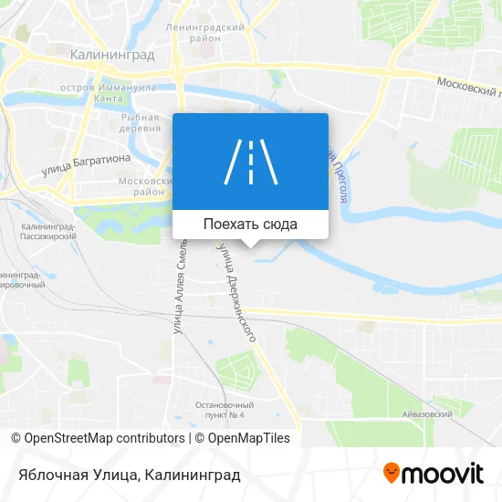Карта Яблочная Улица