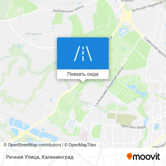 Карта Речная Улица