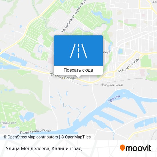 Карта Улица Менделеева