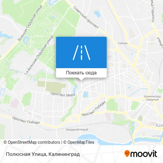 Карта Полюсная Улица