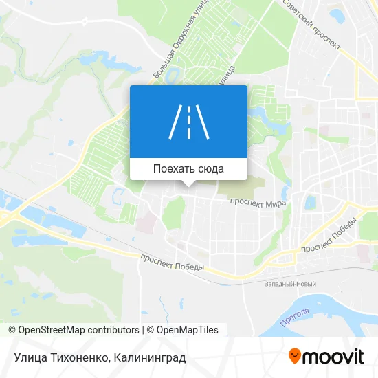 Карта Улица Тихоненко