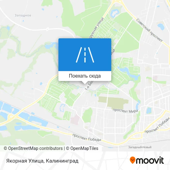 Карта Якорная Улица