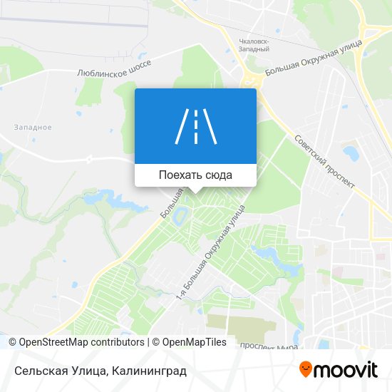 Карта Сельская Улица