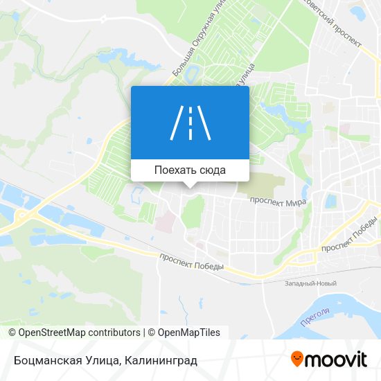 Карта Боцманская Улица