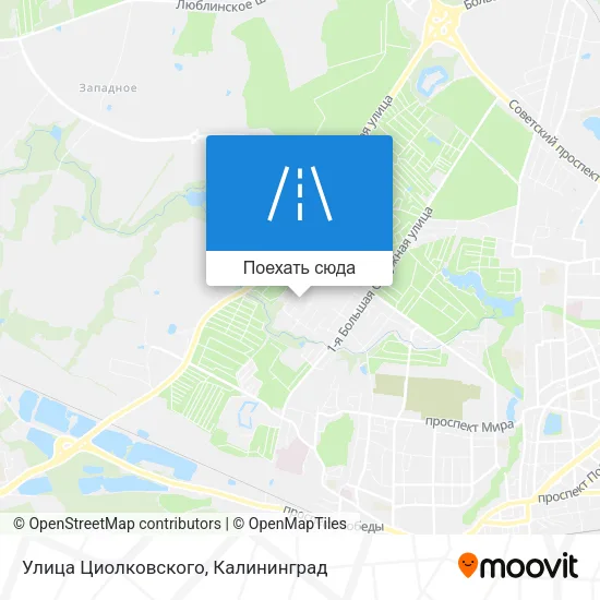 Карта Улица Циолковского