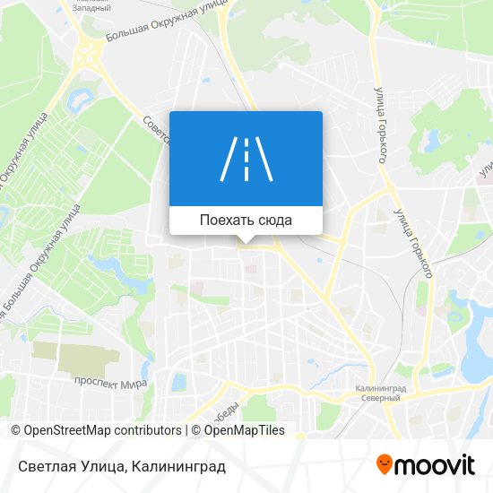 Карта Светлая Улица