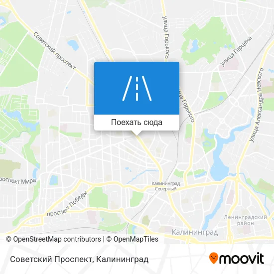 Карта Советский Проспект
