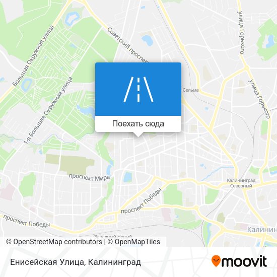 Карта Енисейская Улица