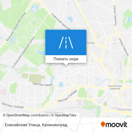 Карта Енисейская Улица
