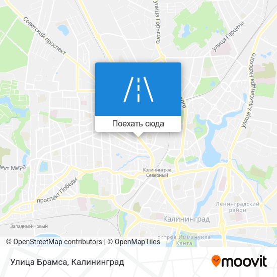 Карта Улица Брамса