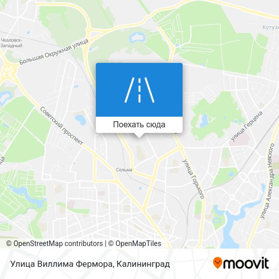 Карта Улица Виллима Фермора