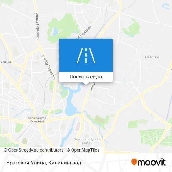 Карта Братская Улица