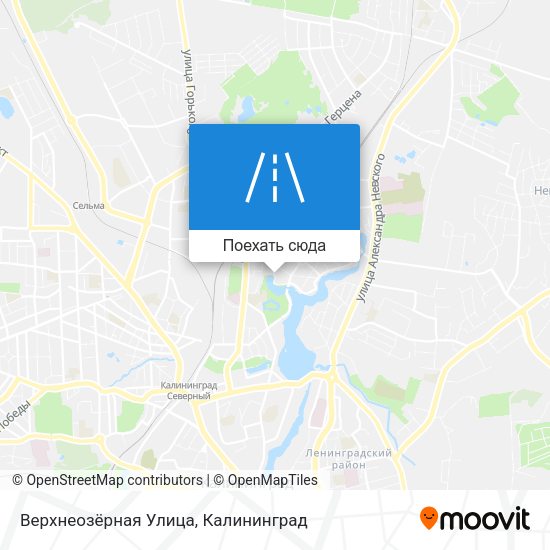 Карта Верхнеозёрная Улица