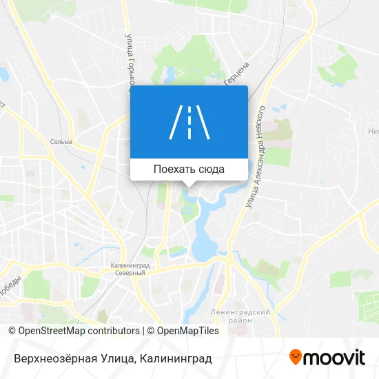 Карта Верхнеозёрная Улица