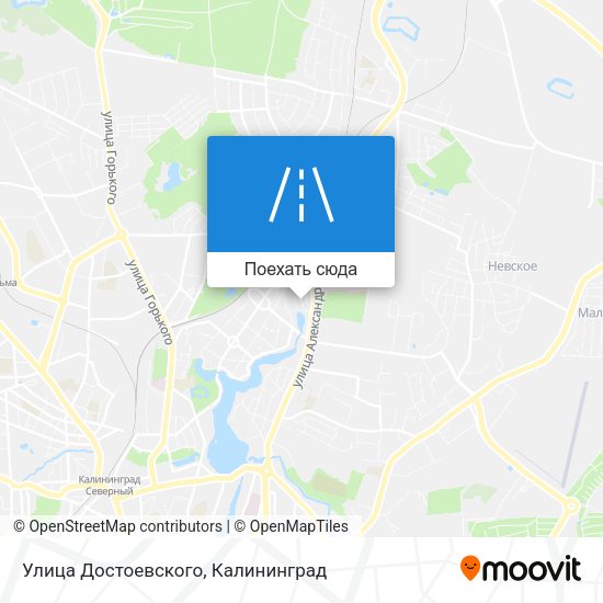 Карта Улица Достоевского