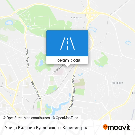 Карта Улица Вилория Бусловского