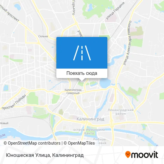Карта Юношеская Улица