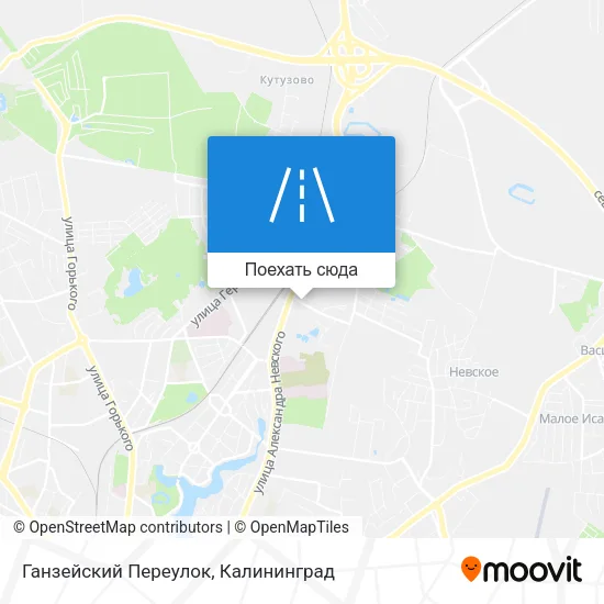 Карта Ганзейский Переулок