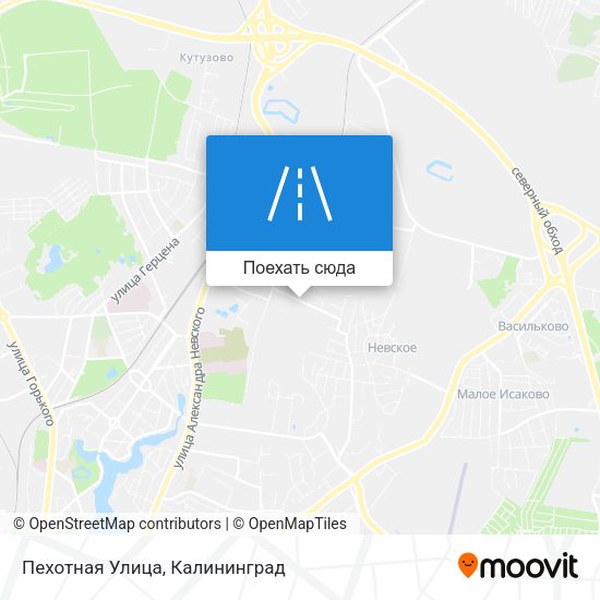 Карта Пехотная Улица