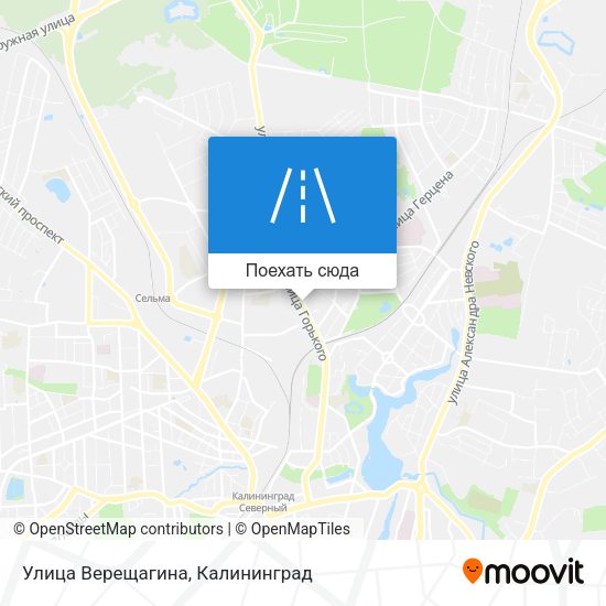 Карта Улица Верещагина