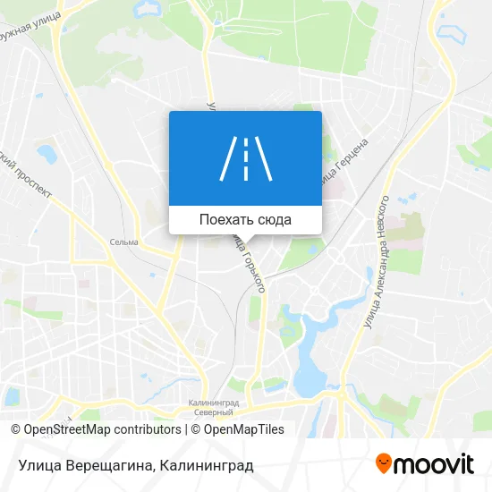 Карта Улица Верещагина