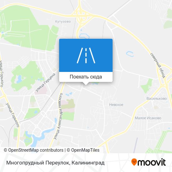Карта Многопрудный Переулок