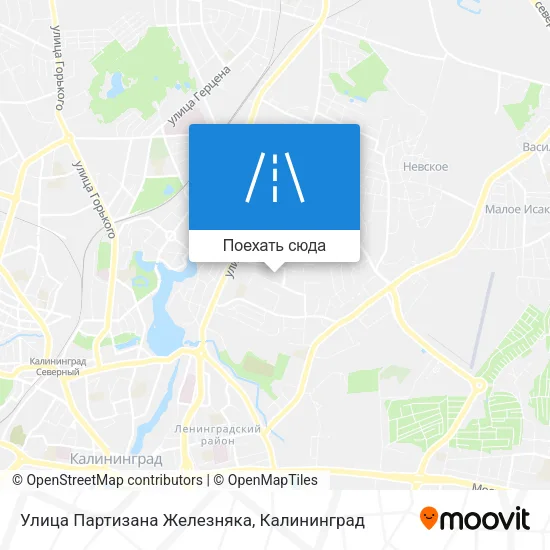 Карта Улица Партизана Железняка