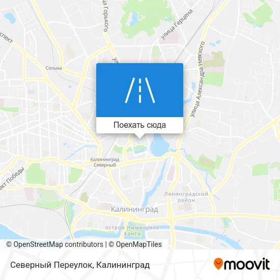 Карта Северный Переулок