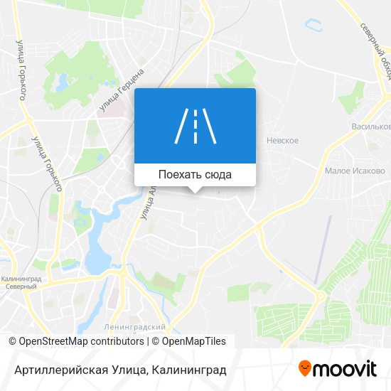 Карта Артиллерийская Улица