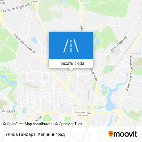 Карта Улица Гайдара