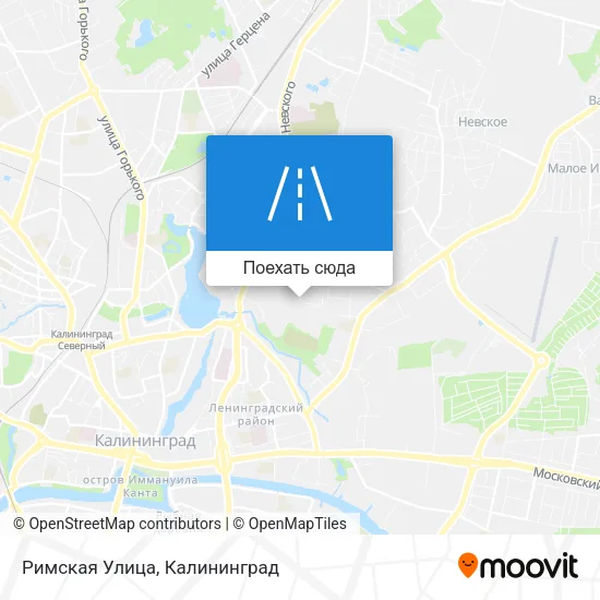 Карта Римская Улица