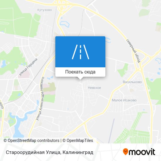 Карта Староорудийная Улица
