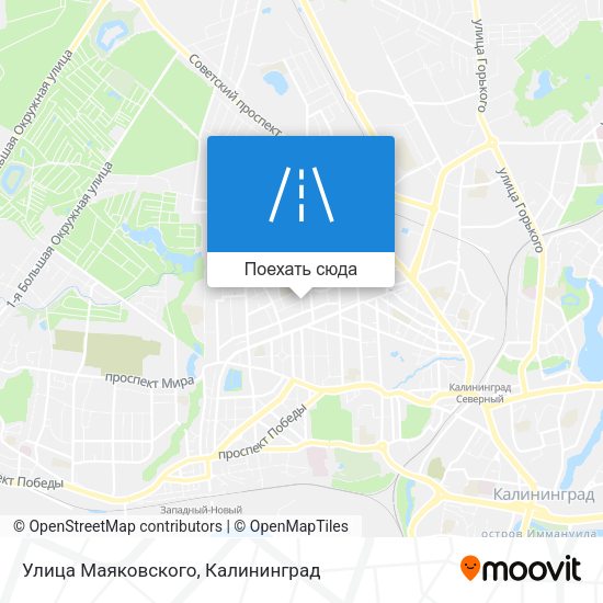 Карта Улица Маяковского