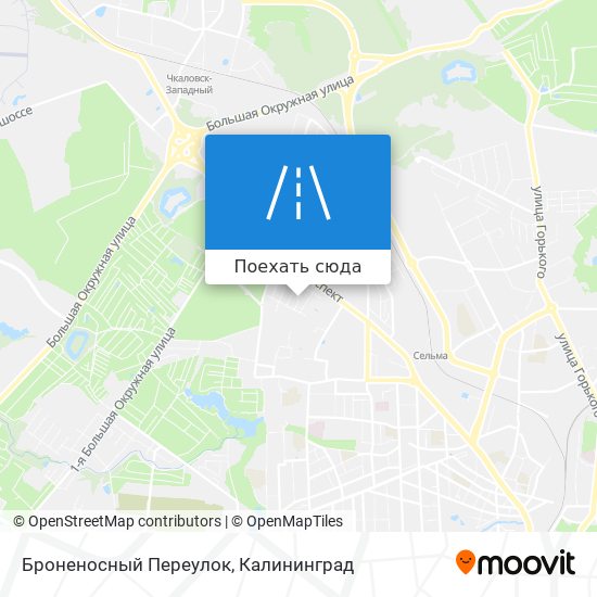 Карта Броненосный Переулок