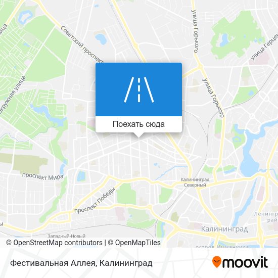 Карта Фестивальная Аллея