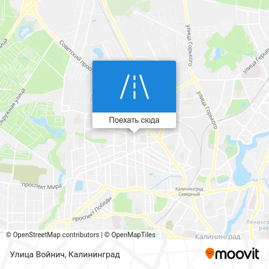 Карта Улица Войнич