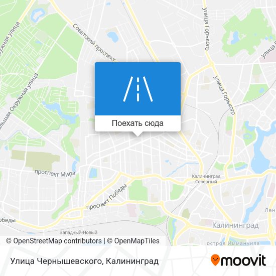 Карта Улица Чернышевского