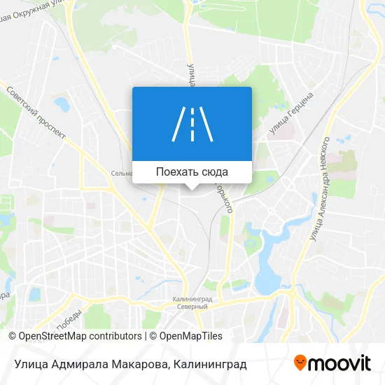 Карта Улица Адмирала Макарова