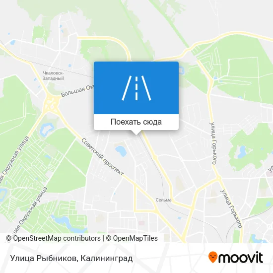 Карта Улица Рыбников