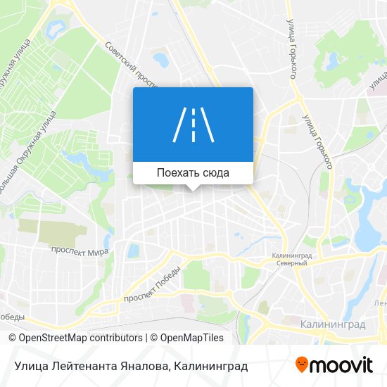 Карта Улица Лейтенанта Яналова