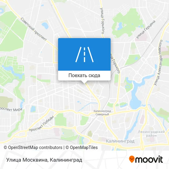 Карта Улица Москвина